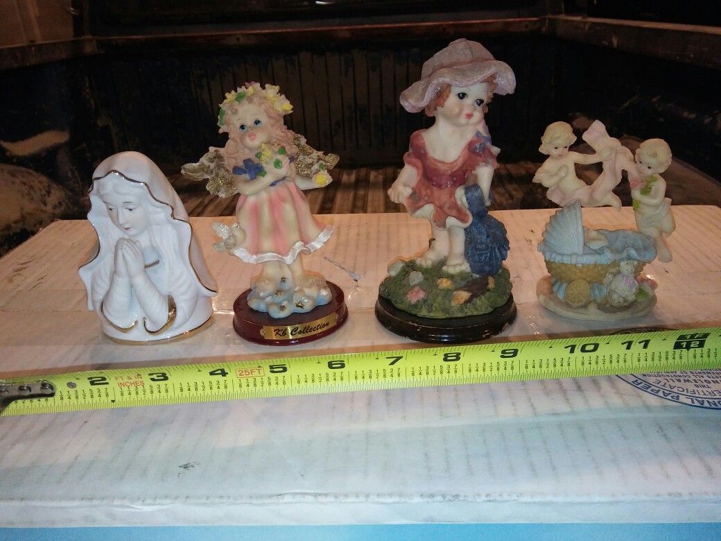 Painted figurines collectible decor in excellent condition