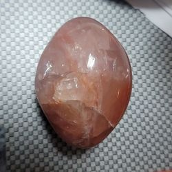 Carnelian palmstone crystal