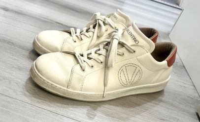 Valentino White Sneaker Shoes