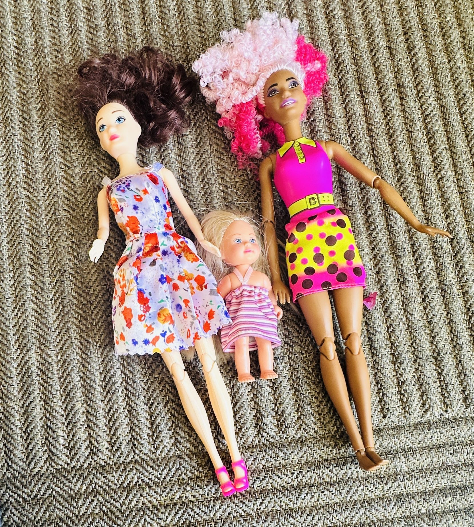 Three Barbie Dolls For Sale