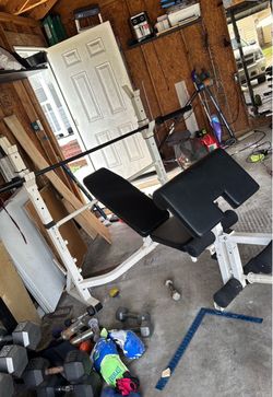 Bench & 45lbs bar
