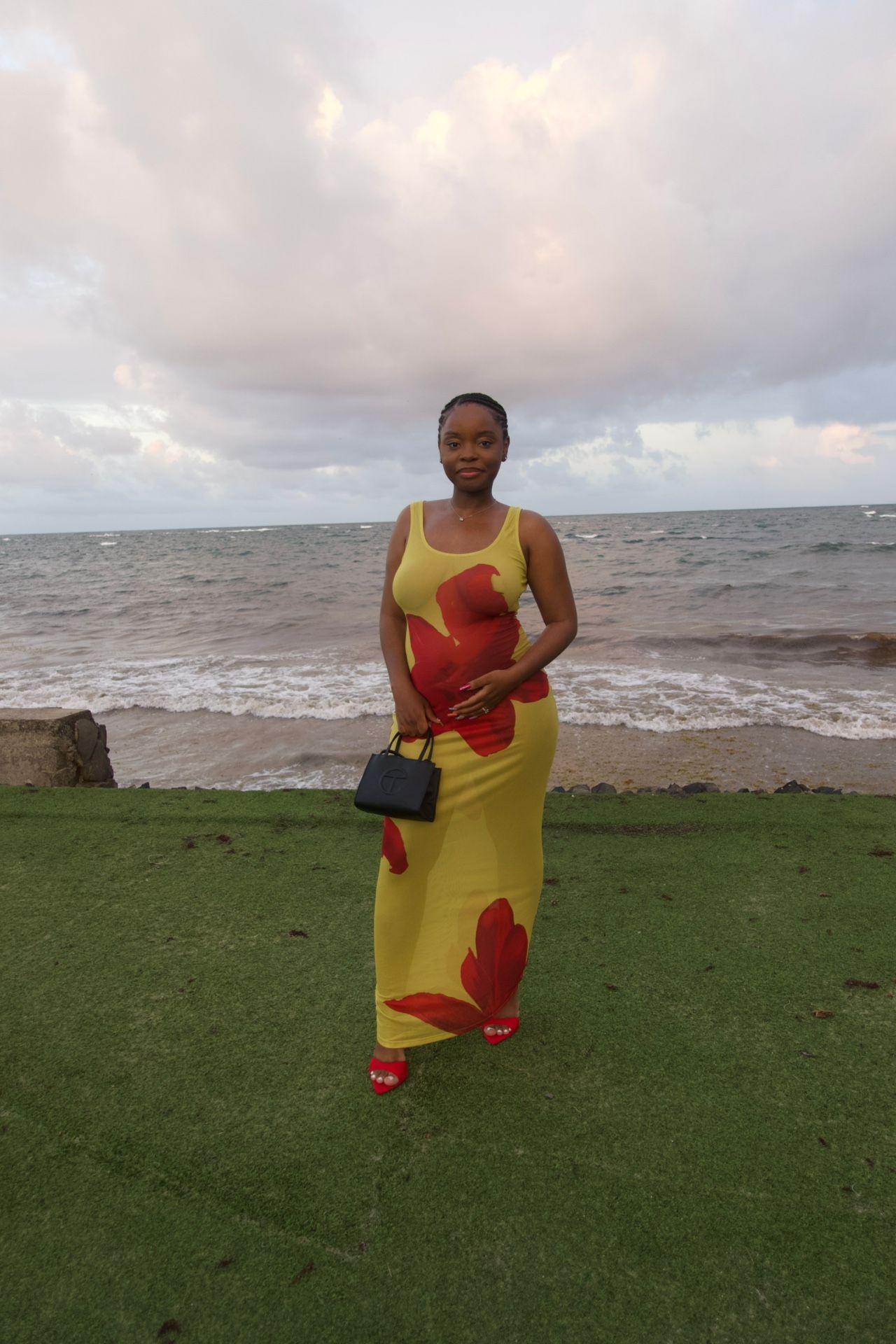 Yellow and red maxi dress #maxidress #summerdress