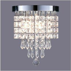 3-Light Crystal Chandelier Light Ceiling Lamp for Small Spaces