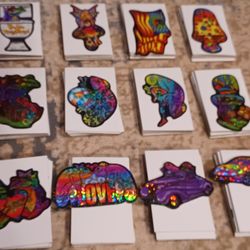 Vintage 1998 Vending Machine Stickers Hippie