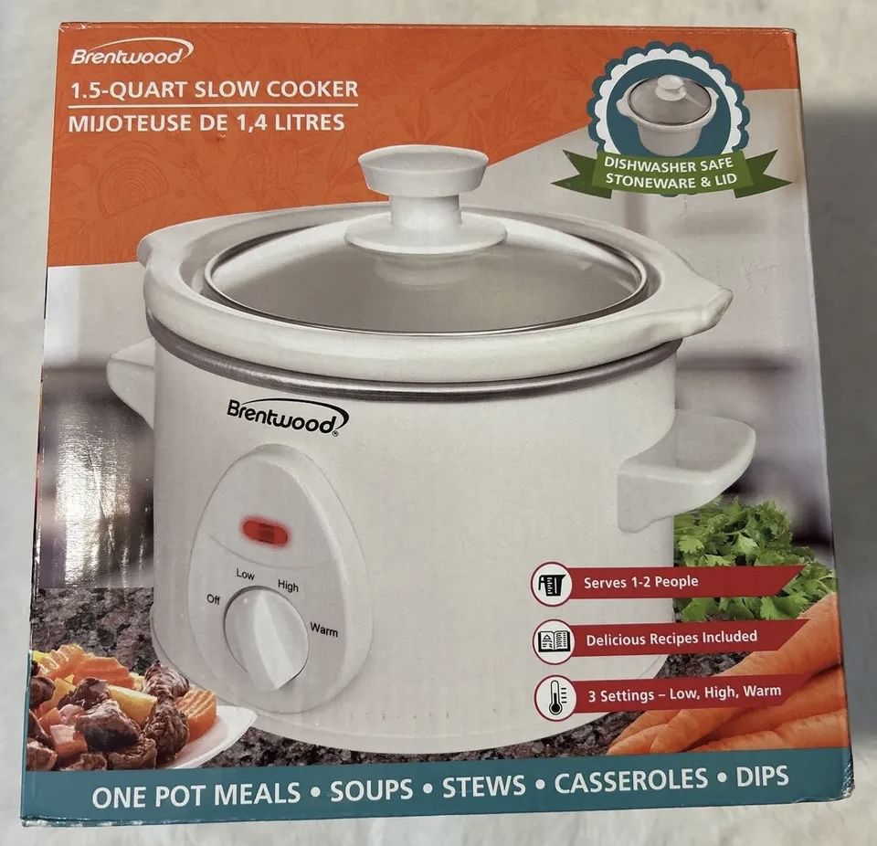 Brentwood 1.5 Q slow cooker-NEW!