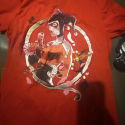 Harley Quinn Graphic Red T-Shirt