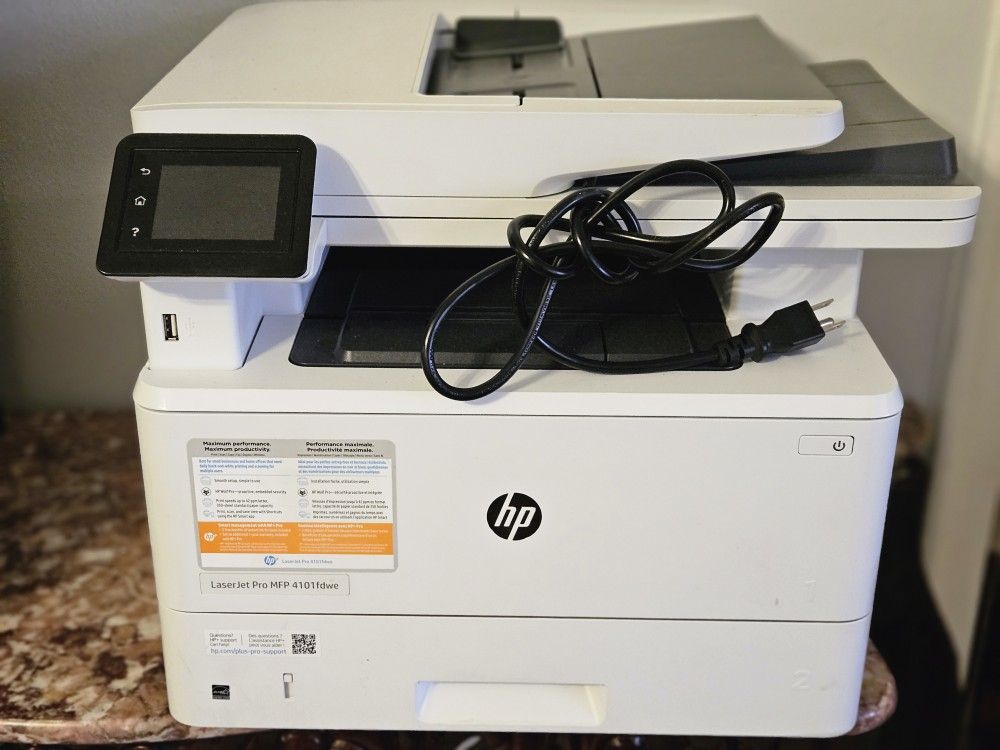 HP LASERJET PRO PRINTER -MFP 4101 fdwe--$70  great Condition