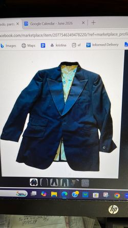 Tuxedo/suit jackets and trousers/pants