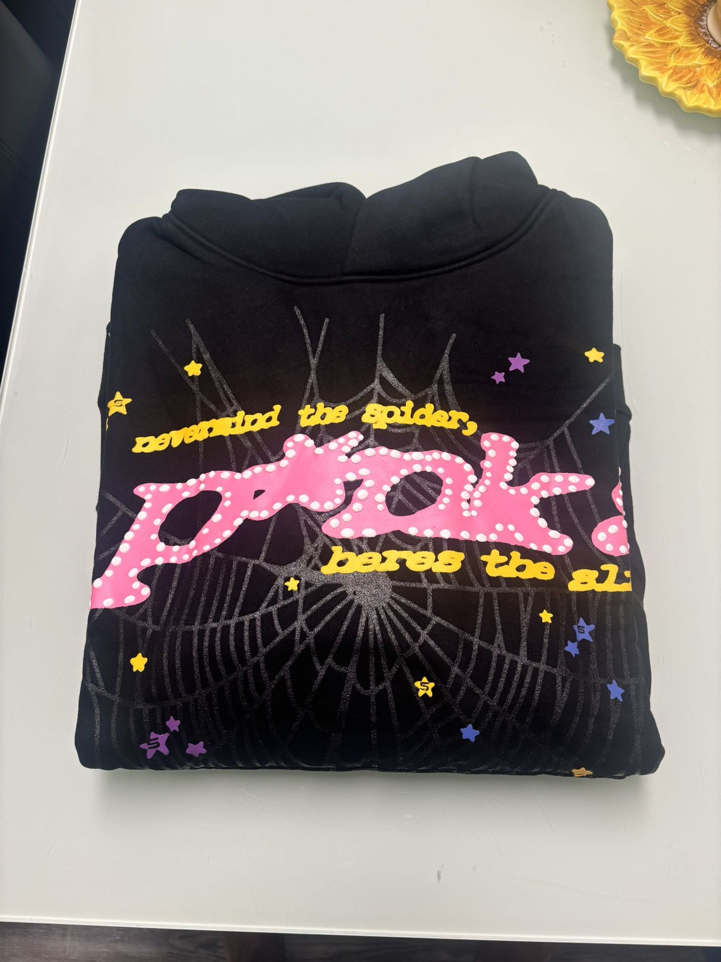 Pink And Black Spida Hoodie ‼️