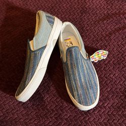 NEW Vans Men 9 Women 10.5 Slip Ons