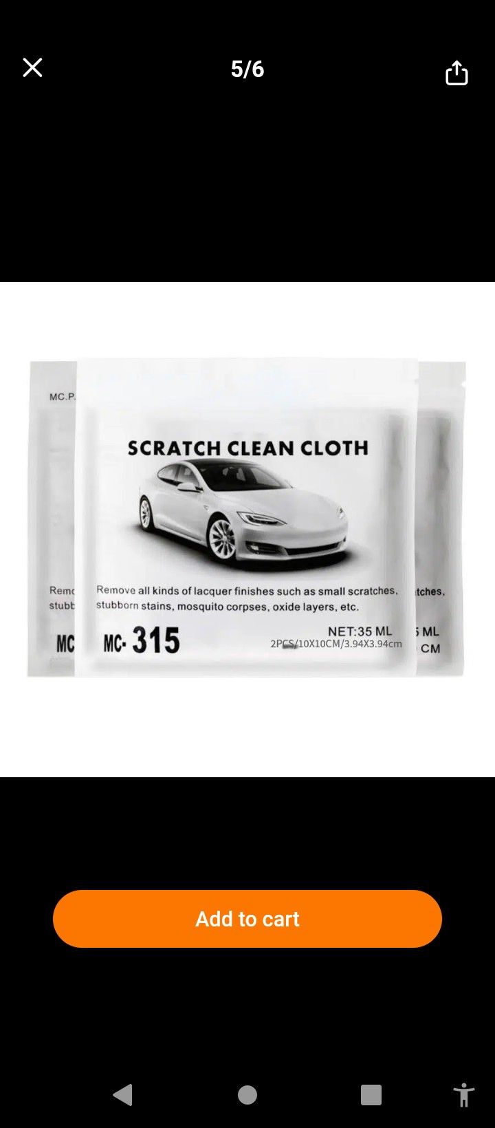 Scratch Clean Cloth (Brand New)