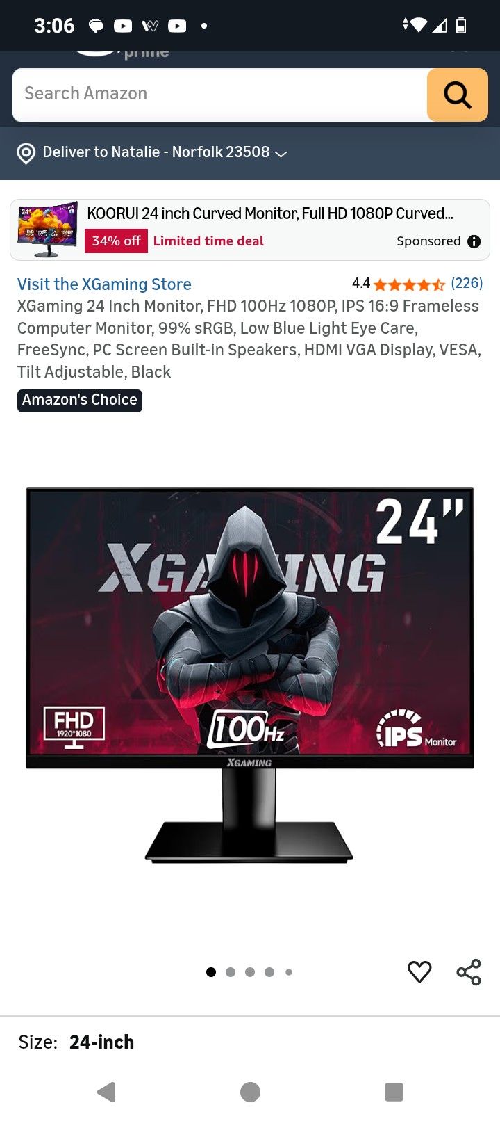 Brand New Gaming Monitor Only Serious Inquiries 