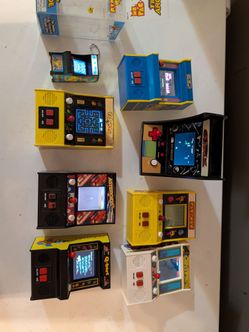 various miniature arcade cabinet collectibles all for $90