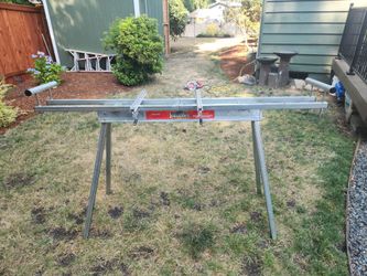 Chop saw stand/work station