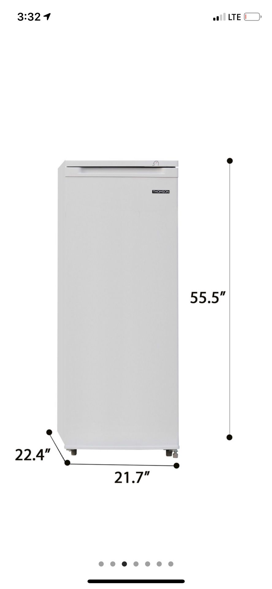 New freezer Upright Freezer (6.5 cu. ft.) is a space-saving, small upright freezer. It is the perfect fit for the garage, dorm or basement and can ho