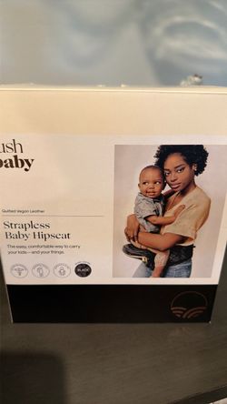 Lush Baby Strapless Baby Hipseat Black leather