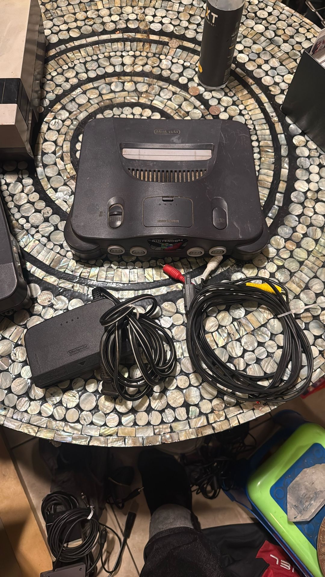 Nintendo 64 Console And Cables