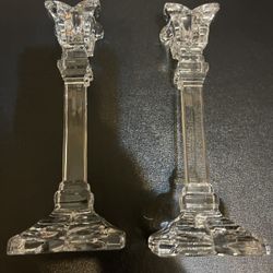 Elegant Crystal Candle Holders