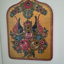 Hand painted Russian decorative board