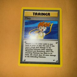MISTY 102/132 RARE TRAINER GYM HEROES Pokemon Card Lp 