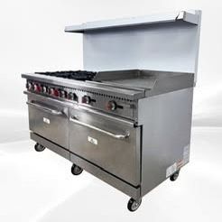 🔥🍳 NSF 60” Commercial 6-Burner Gas Range with Oven – Model HFSO-60-G24 🍳🔥