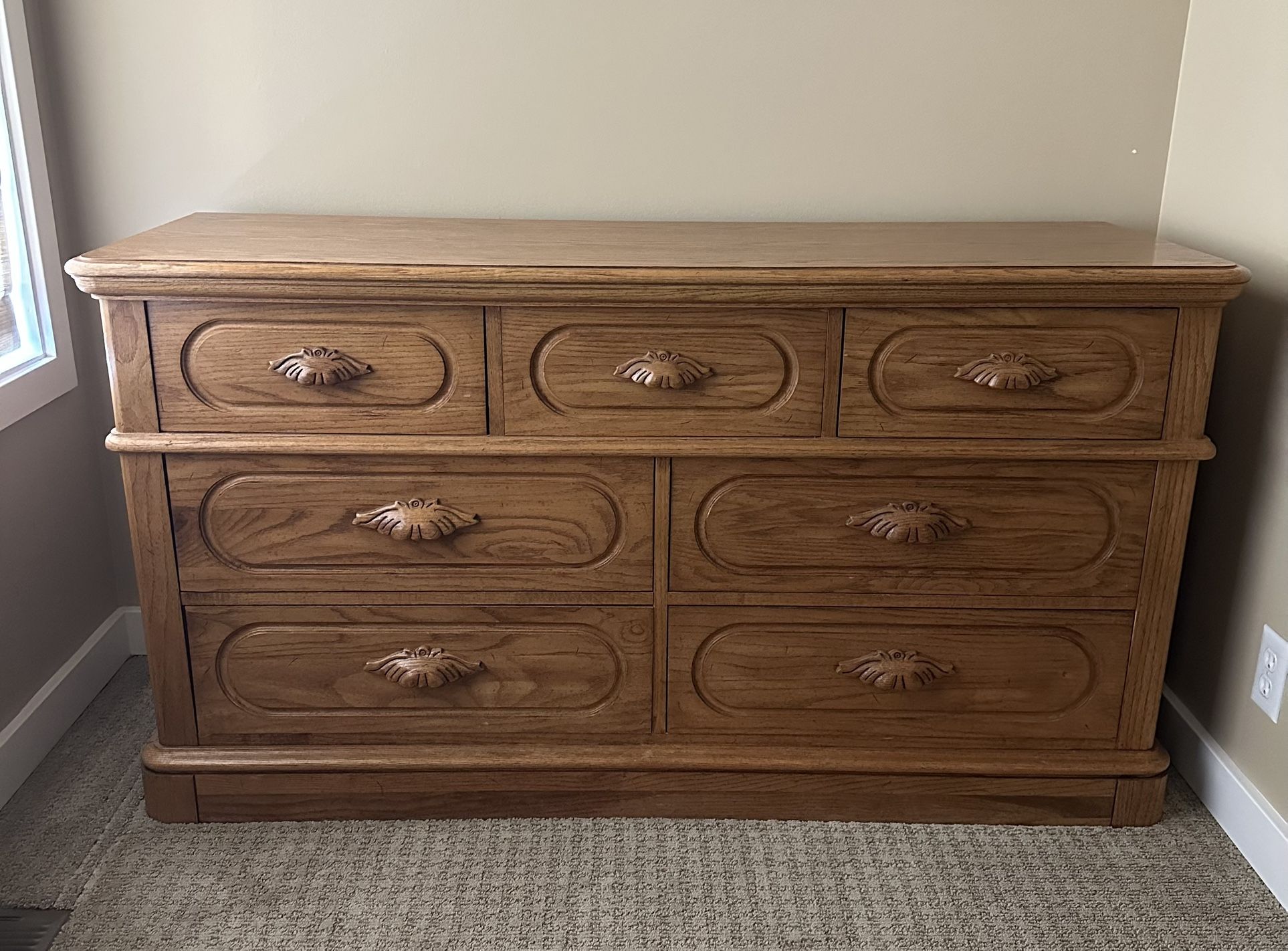 Solid Oak Dresser
