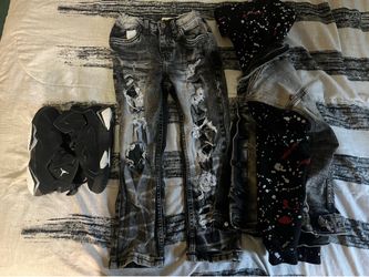 Boys outfit and shoes size 5