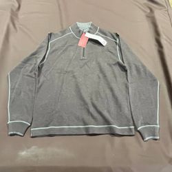Cutter & Buck Mens 1/4 Zip Pullover Size Small Gray Performance Sweatshirt NWT