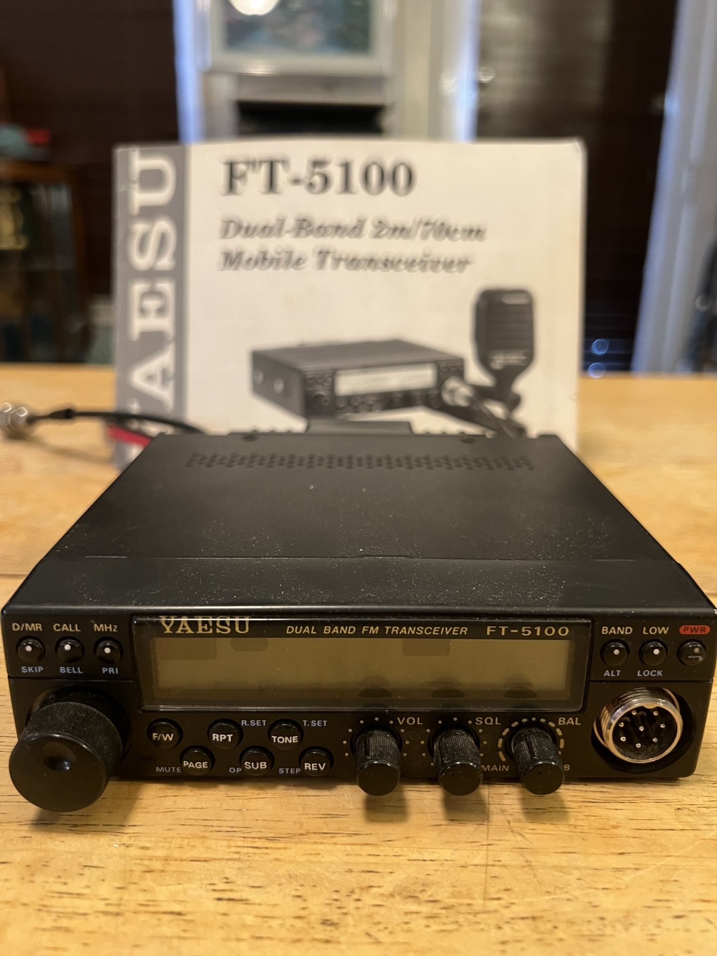 Yaesu FT-5100 Mobile VHF/UHF Transceiver w/ Manual, a couple of schematics & old  warranty certificate, Made in Japan 