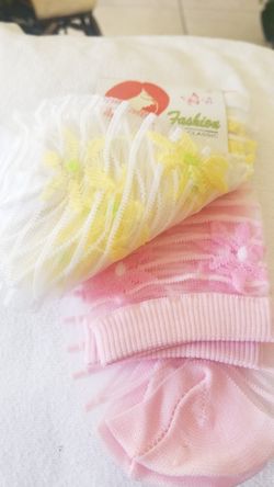 New! Girls Sheer Dress Socks