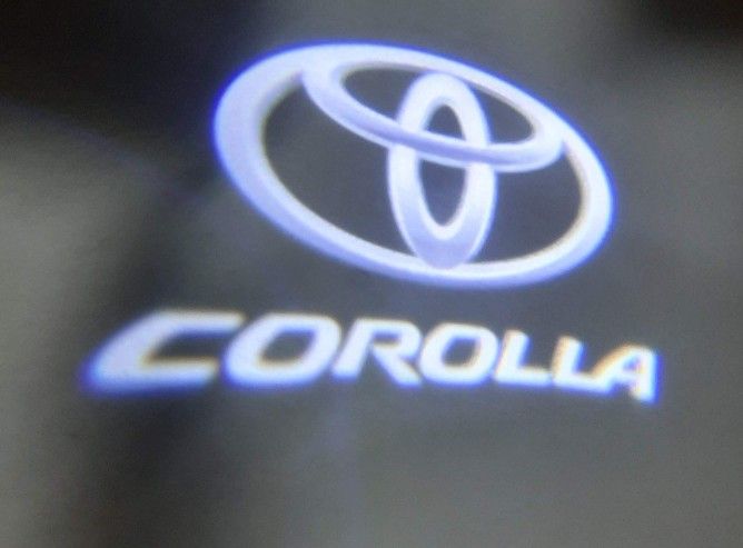 For Toyota Corolla 2pcs Led Car Door Light Logo Ghost Shadow Laser