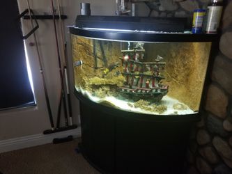 90 Gallon Bowfront Pre-drilled Aquarium for Sale in Los Angeles, CA -  OfferUp