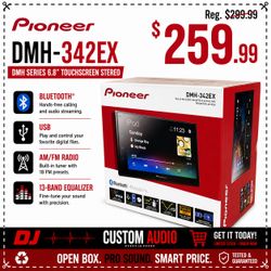 Pioneer DMH-342EX Double Din Touchscreen Car Stereo Bluetooth USB Am Fm Radio 🚨 Payment Options Available 🚨 No Credit Needed 🚨