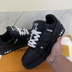 Black Louis Vuitton Trainers