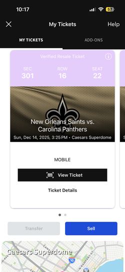 Saints Tickets 12/14