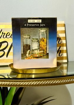 4-Piece Preserve Glass Jar Set