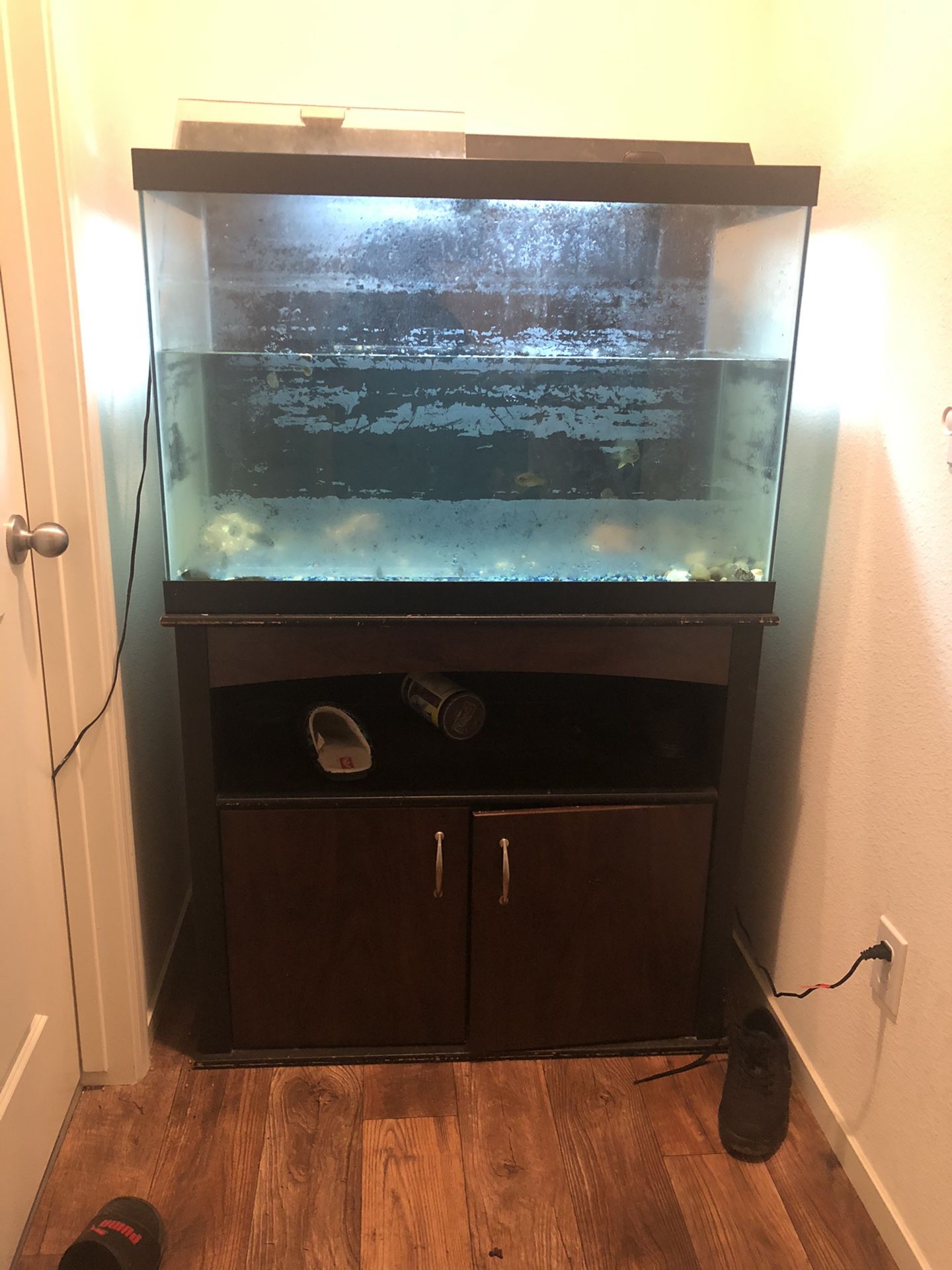 70 gallon fish tank with stand
