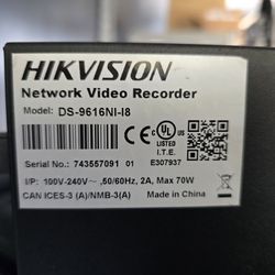 Hikvision 9616 NI I8 With Hdd Video Surveillance 