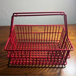 Red wire basket