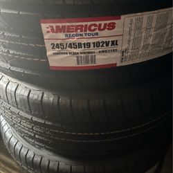 245/45/19 New Americus Recon Tour XL