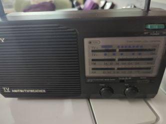 Sony radio AM FM TV weather