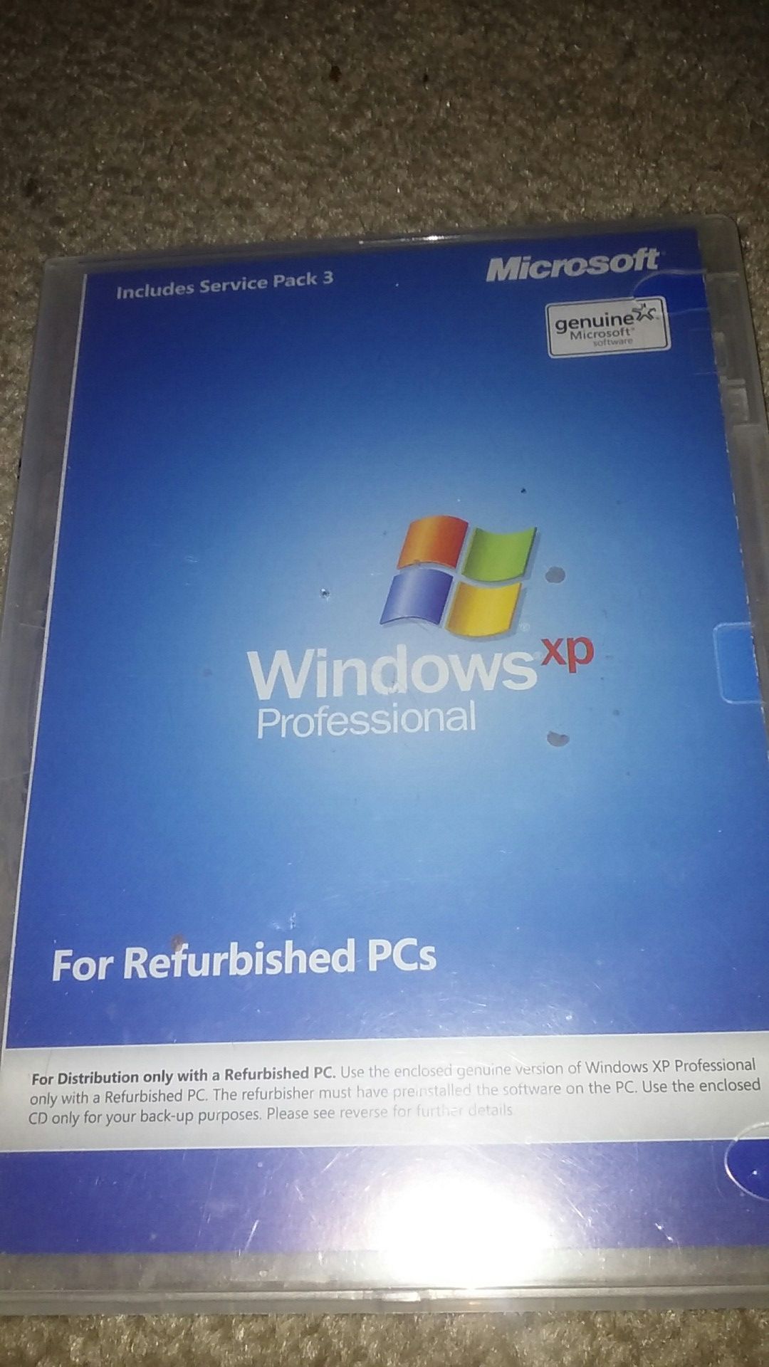 Microsoft Windows XP Professional For Refurbished Pcs