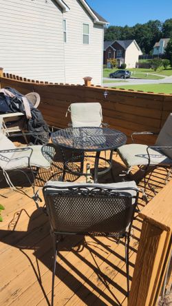 Patio table 4 chairs