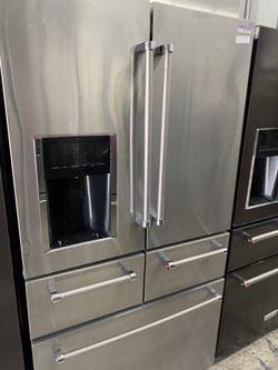 Kitchen aid 5 door fridge in stainless steel