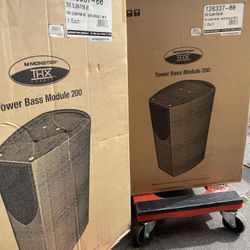 NEW 8 Piece Monster THX Surround Sound Speaker System - Theatre Quality