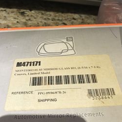 Montero 01-03 Mirror Glass(6-5/16 X 7-1/4), Convex, Limited Model