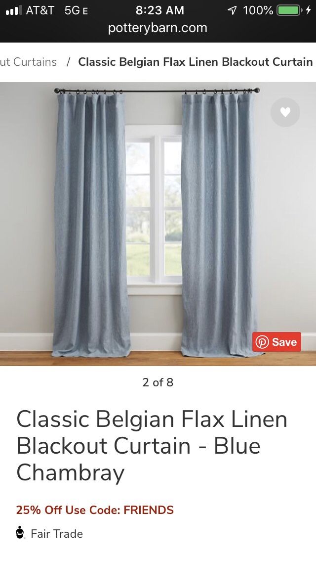 PB Belgian Flax Linen Curtains