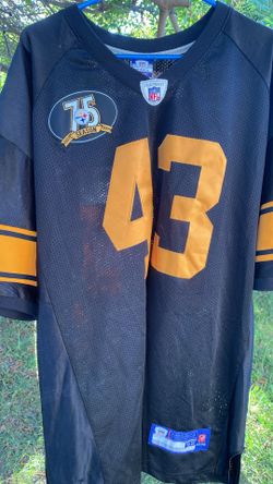 Troy Polamalu Authentic On Field 75th Anniversary Steelers Jersey size 52 2XL