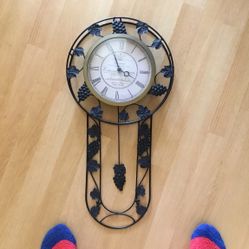 Wall clock - Louis Georges - Vendange, Chateau Vendange - Cabernet Aurignon, Grand Vin Reserve, 1974, product of France.