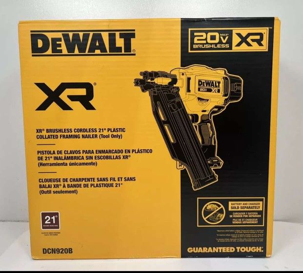 Dewalt New 21 Framing Nailer XR Brushless
